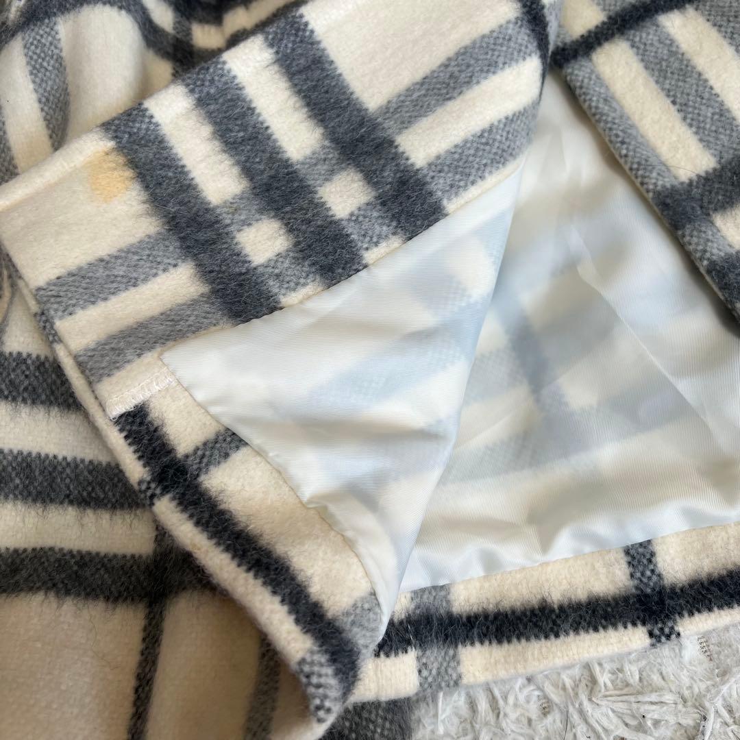 BURBERRY BLUE LABEL ノバチェック　ポンチョ　サイズ36