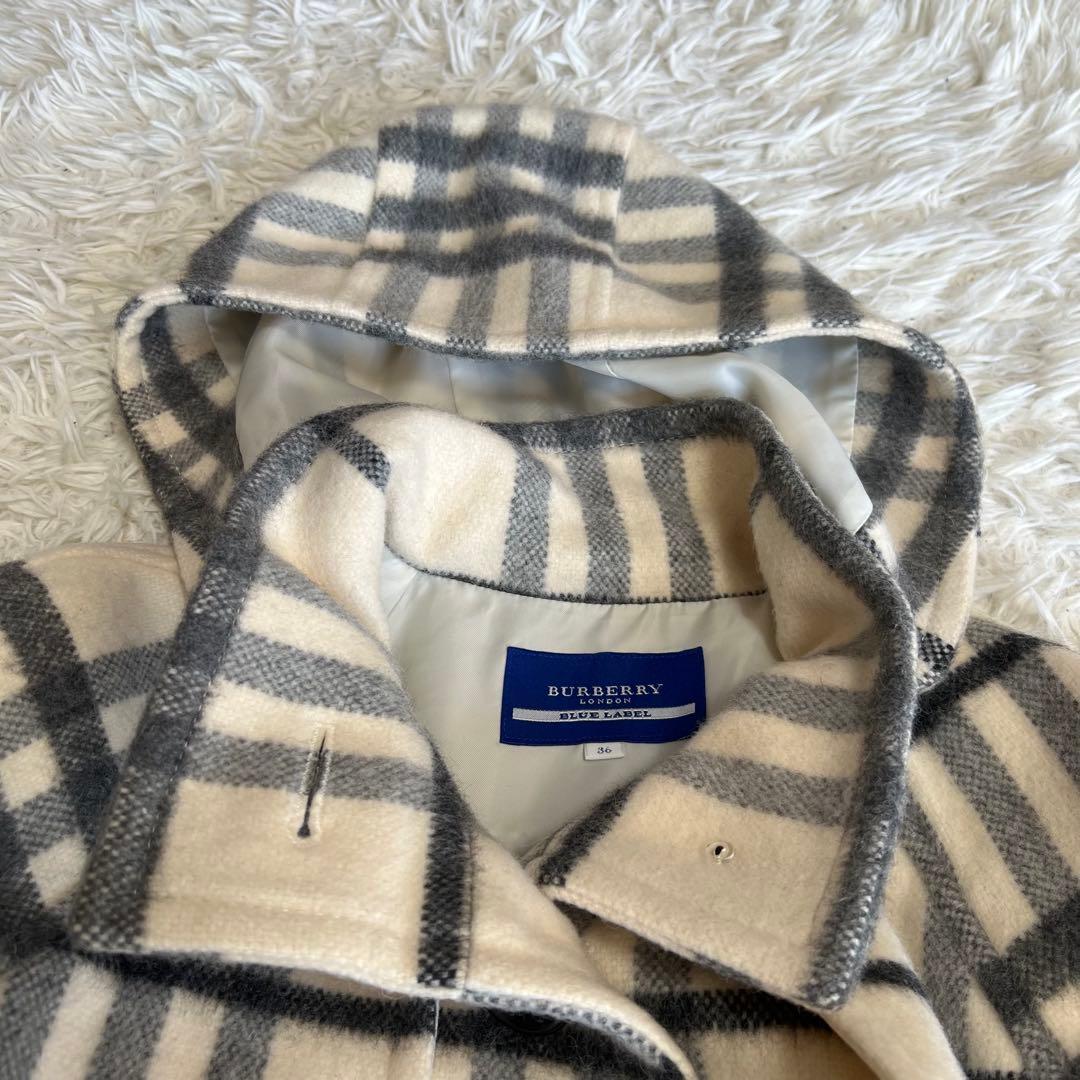BURBERRY BLUE LABEL ノバチェック　ポンチョ　サイズ36
