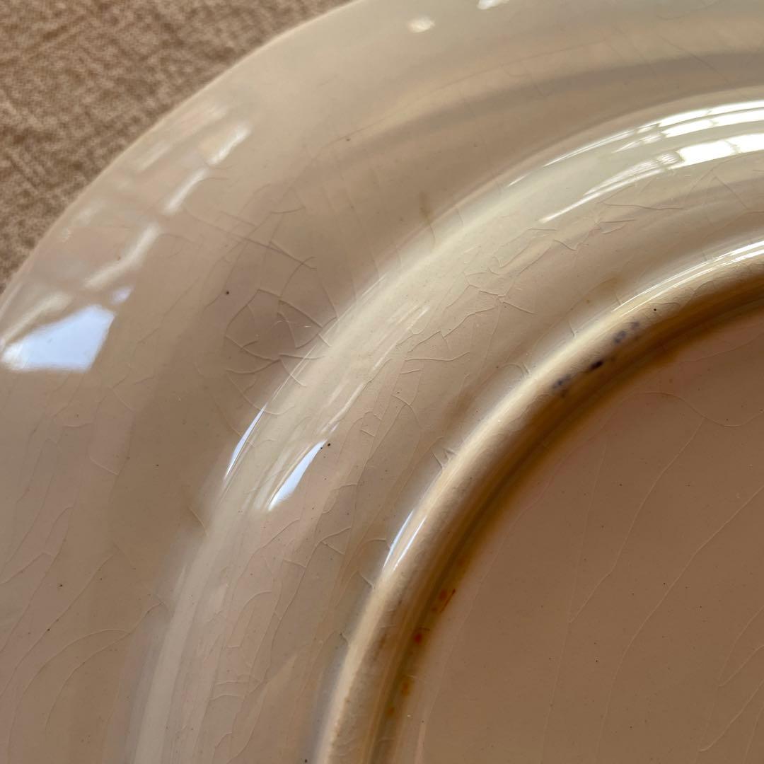 クレイユモントロー　FLORA MUGUET アンティーク 花柄 皿　23cm