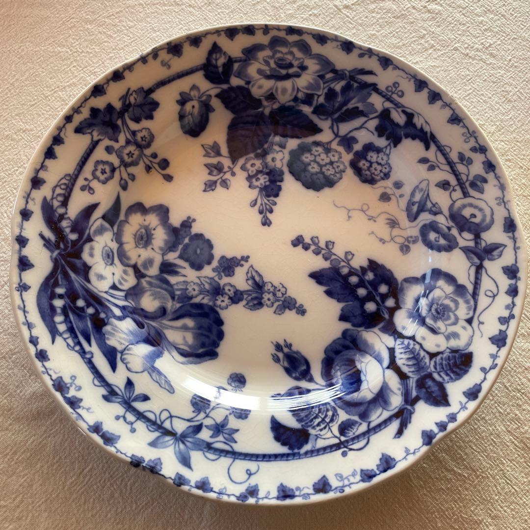 クレイユモントロー　FLORA MUGUET アンティーク 花柄 皿　23cm