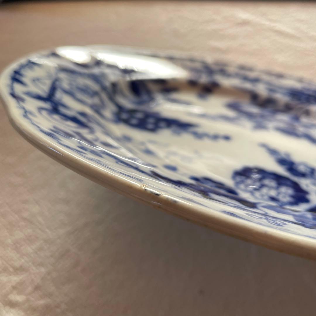 クレイユモントロー　FLORA MUGUET アンティーク 花柄 皿　23cm