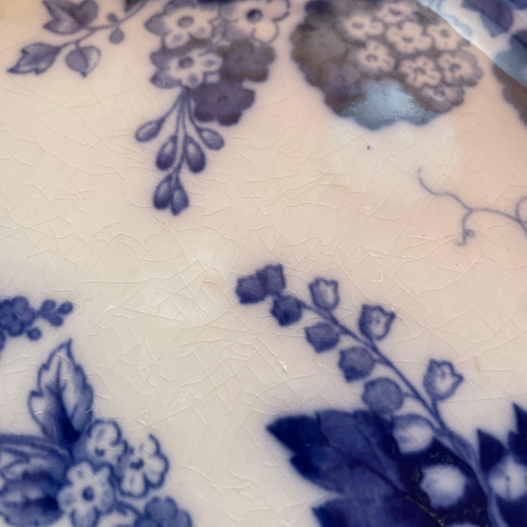 クレイユモントロー　FLORA MUGUET アンティーク 花柄 皿　23cm