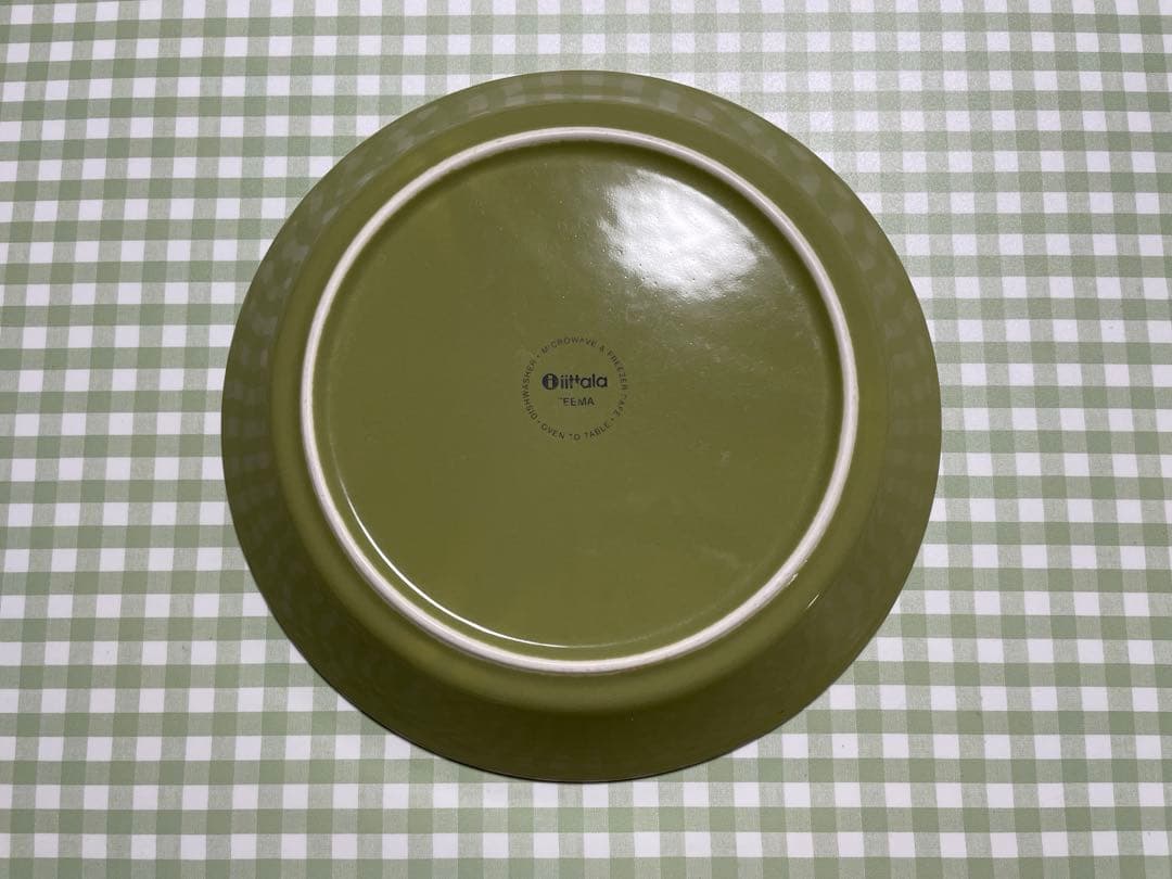 【廃盤品】イッタラ　ティーマ　オリーブグリーン　4枚+1枚セット