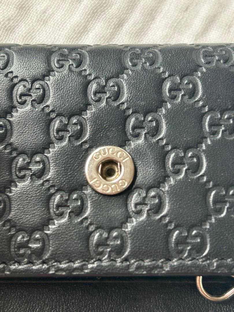 【GUCC】グッチ GG柄　レザー　キーケース