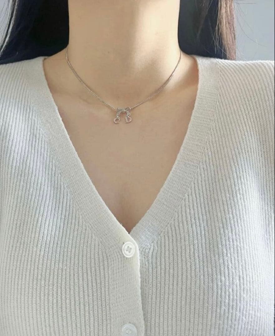 Dior クリスチャンディオールリボン ネックレス