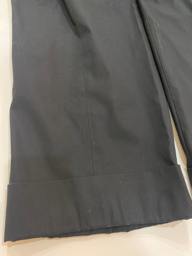 sh288 マメクロゴウチ　ブラックハイウエストカジュアルパンツ