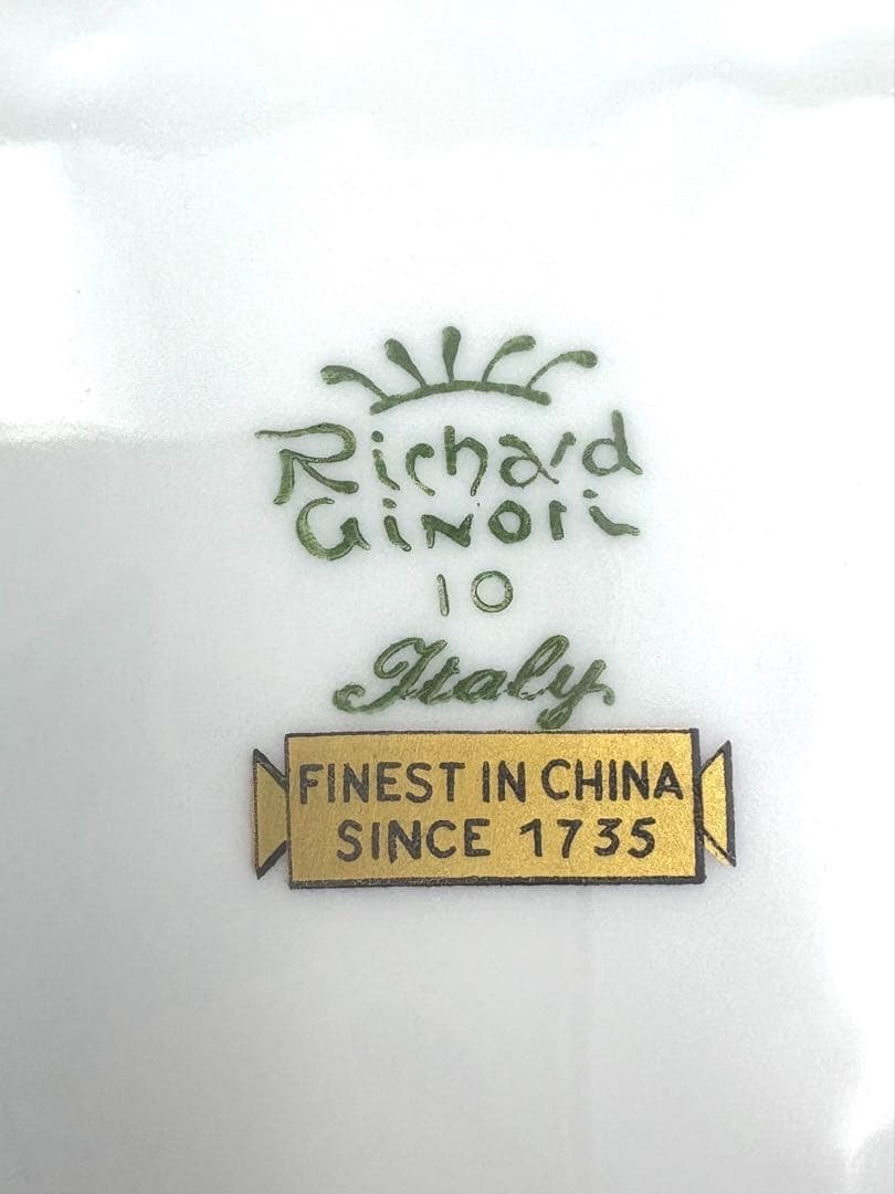 リチャードジノリ　パレルモグリーン　20cm プレート　6枚セット