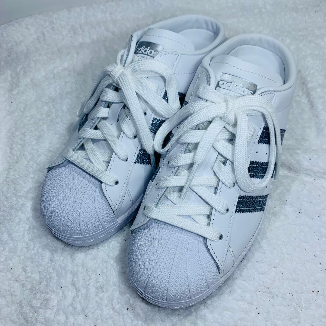 ⭐️未使用品、レア、アディダス スーパースター ミュール、サンダル、22.5cm