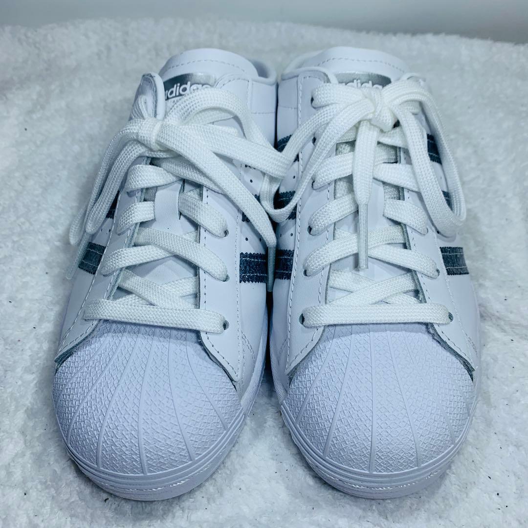 ⭐️未使用品、レア、アディダス スーパースター ミュール、サンダル、22.5cm