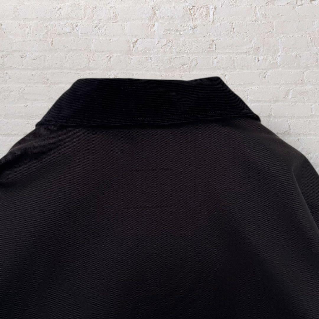 ROARK×Dickiesワークジャケットカバーオール襟コーデュロイ黒ブラックL