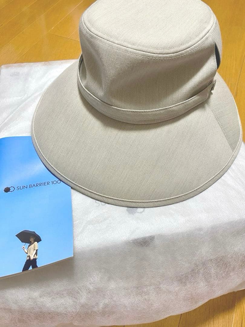 未使用品　SUN BARRIER 100 ウィンドハット　アイボリー　サンバリア
