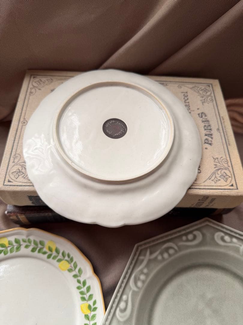 あ*き様 阿部慎太朗　八角形プレートとレモン柄皿セット　笠間焼