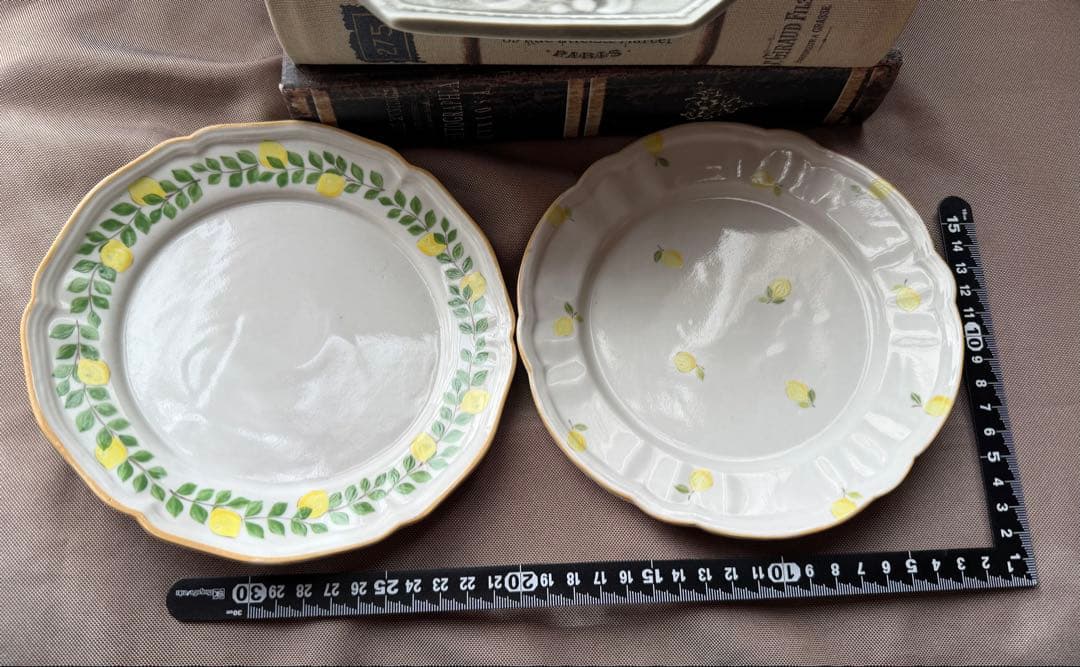 あ*き様 阿部慎太朗　八角形プレートとレモン柄皿セット　笠間焼