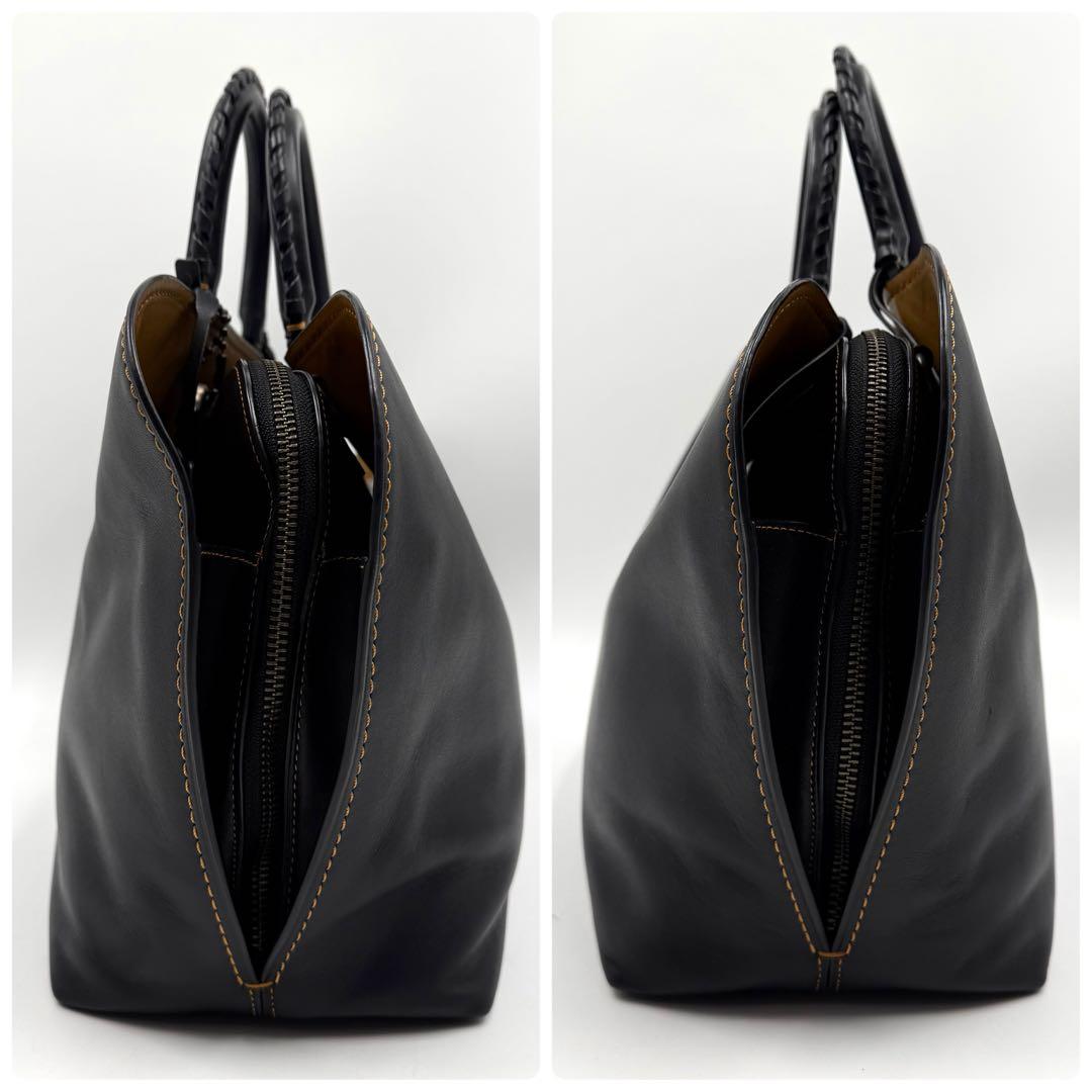 COACH コーチ ダコタ サッチェル 2way ショルダー バッグ ブラック