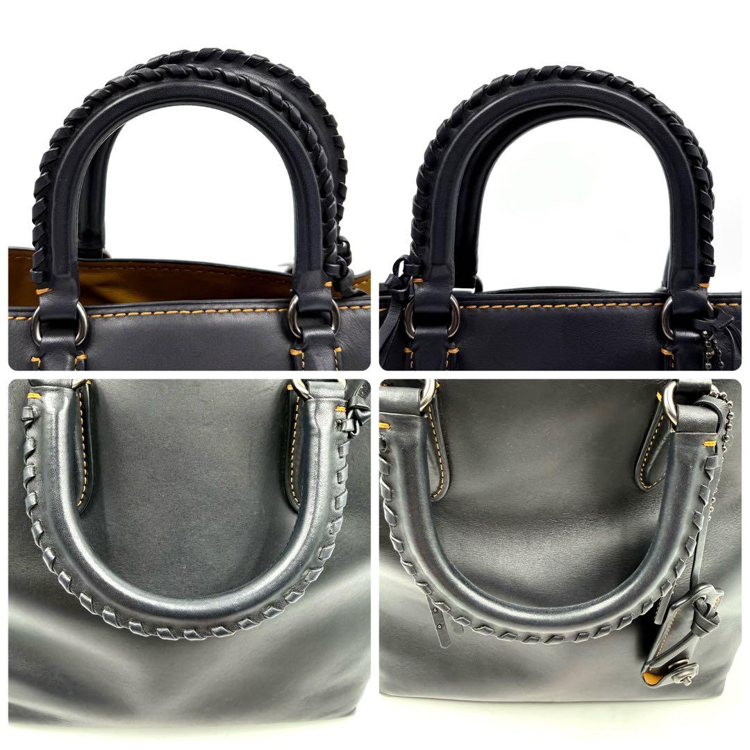 COACH コーチ ダコタ サッチェル 2way ショルダー バッグ ブラック