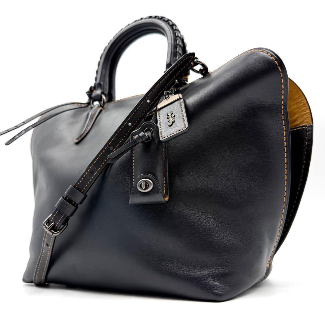 COACH コーチ ダコタ サッチェル 2way ショルダー バッグ ブラック