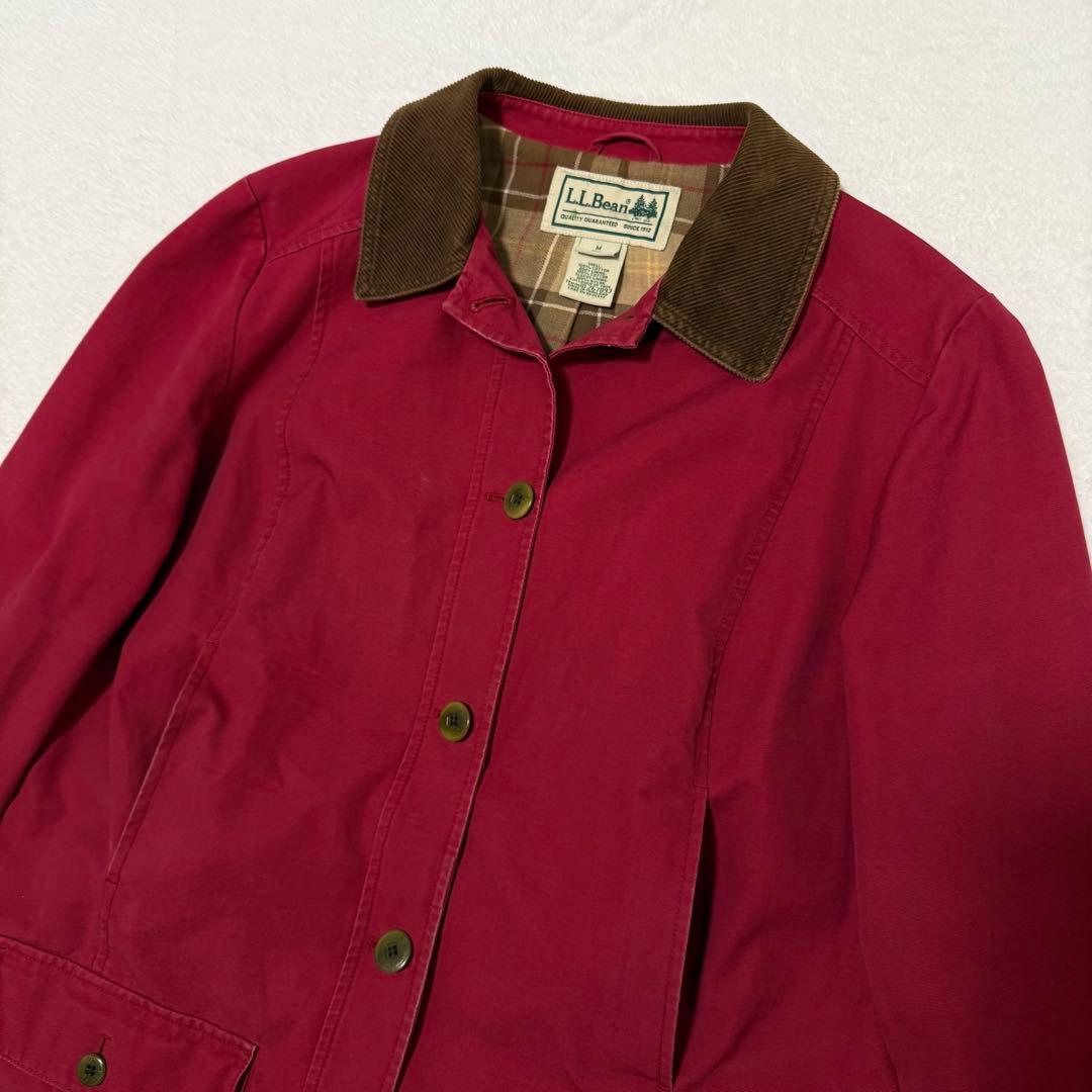 【L.L.Bean】希少　00s ハンティングジャケット　木タグ　レッド系