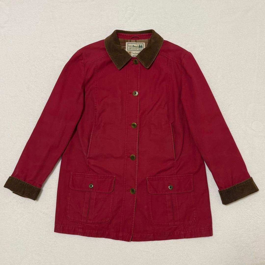 【L.L.Bean】希少　00s ハンティングジャケット　木タグ　レッド系
