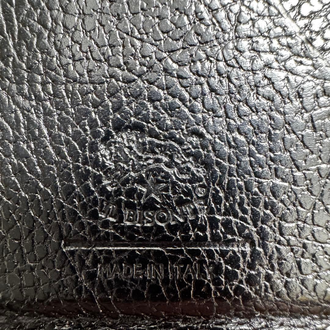 イルビゾンテ　黒 レザー 二つ折り財布