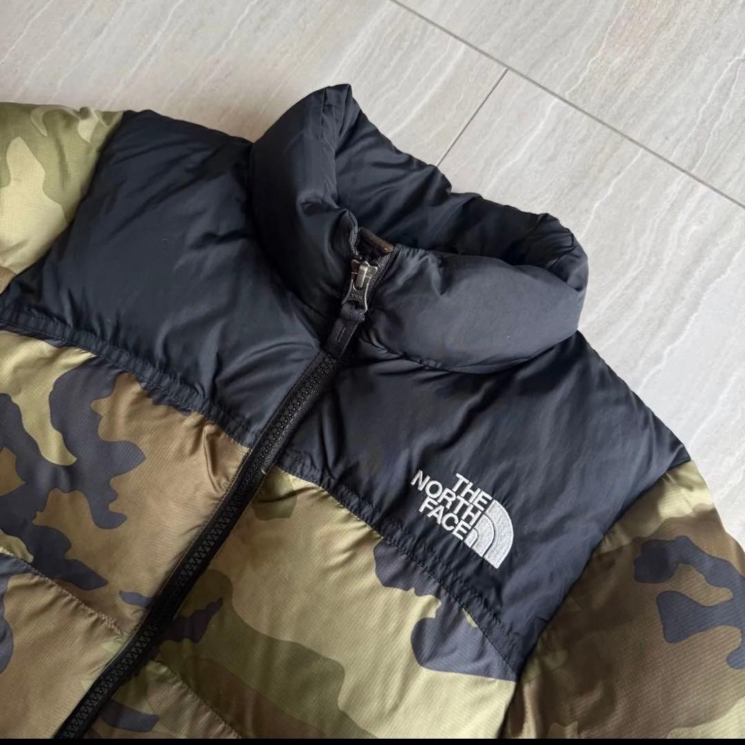 ノースフェイス ヌプシ ダウン カモフラ 迷彩 130cm