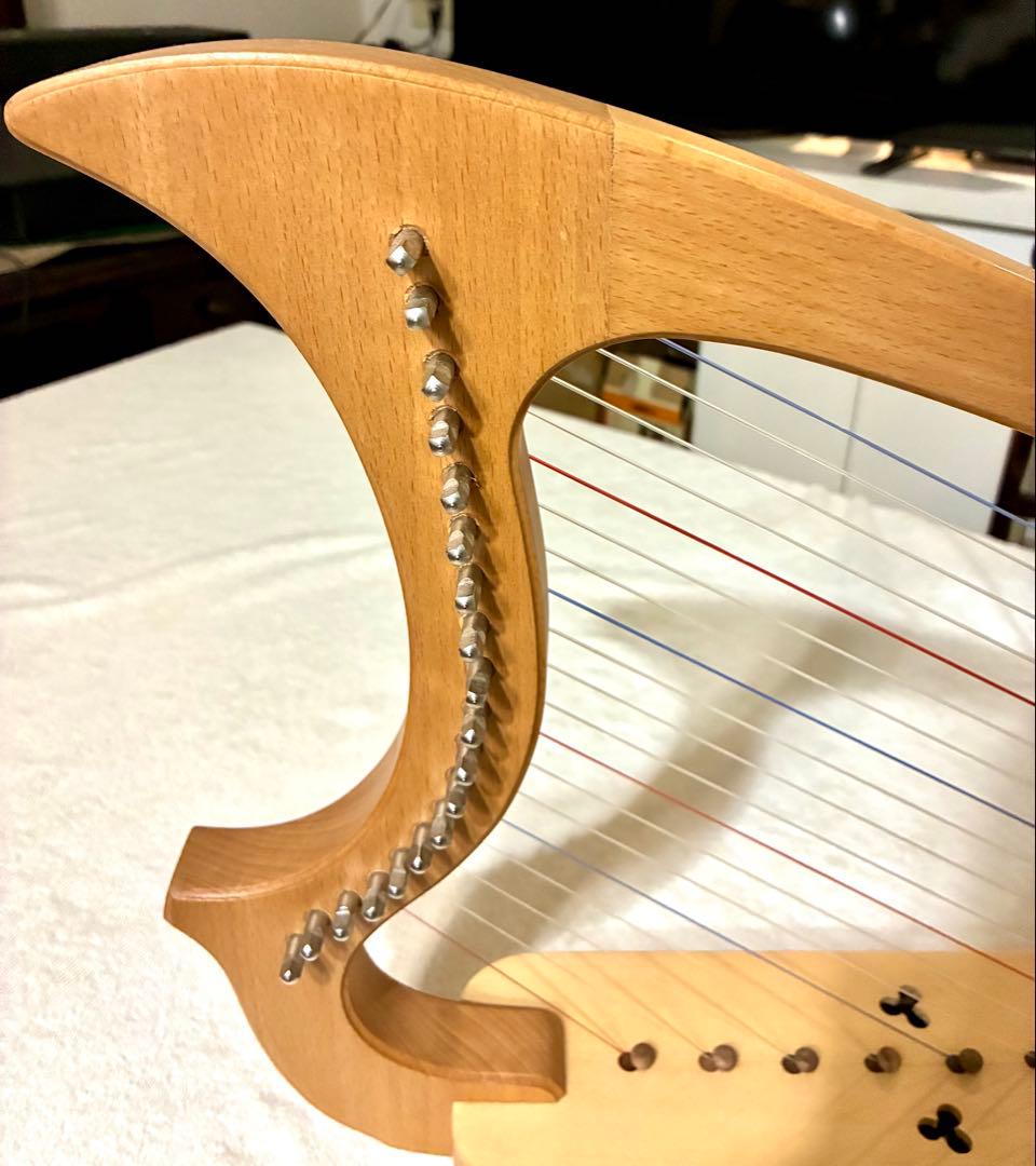 【値下げ】美品 ゴシックハープ 19弦_送料込み