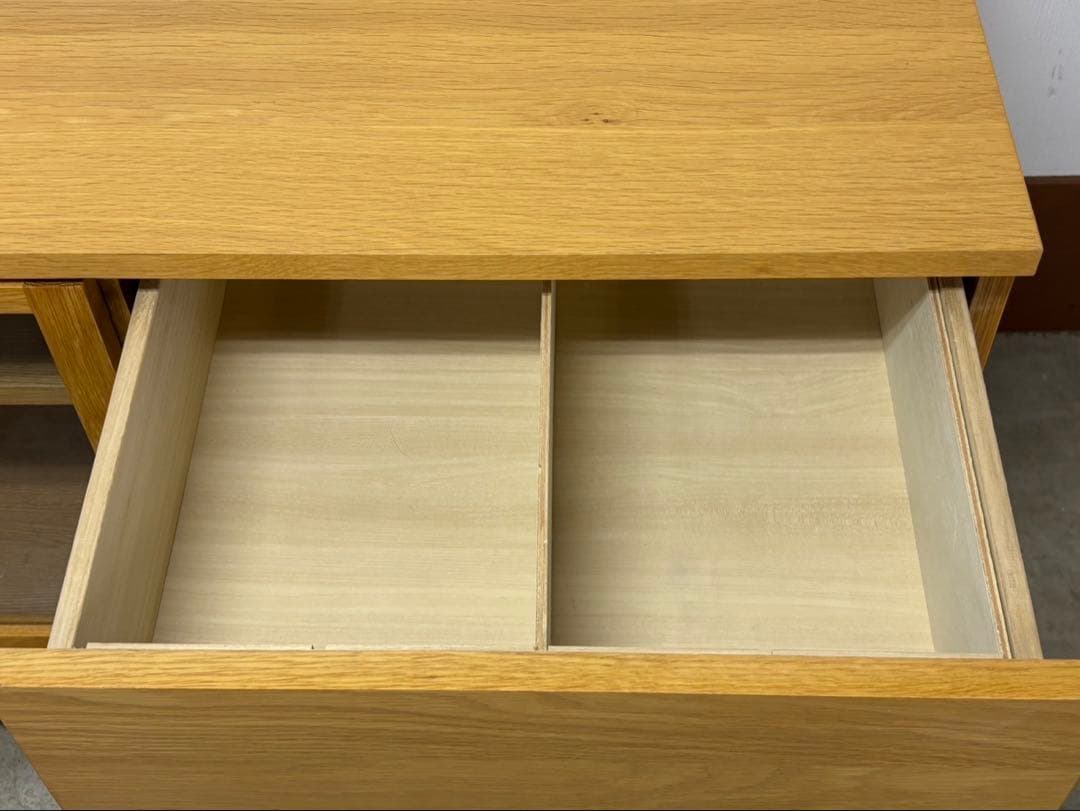 ⭐︎無印良品 木製AVラック 110cm オーク テレビ台 ガラス　MUJI