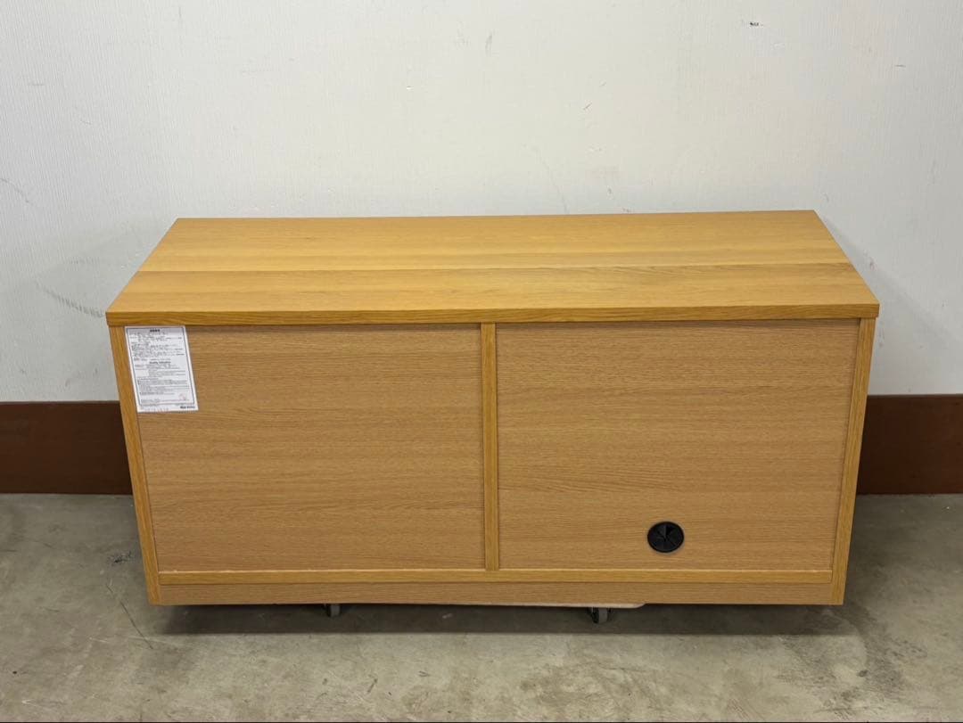 ⭐︎無印良品 木製AVラック 110cm オーク テレビ台 ガラス　MUJI