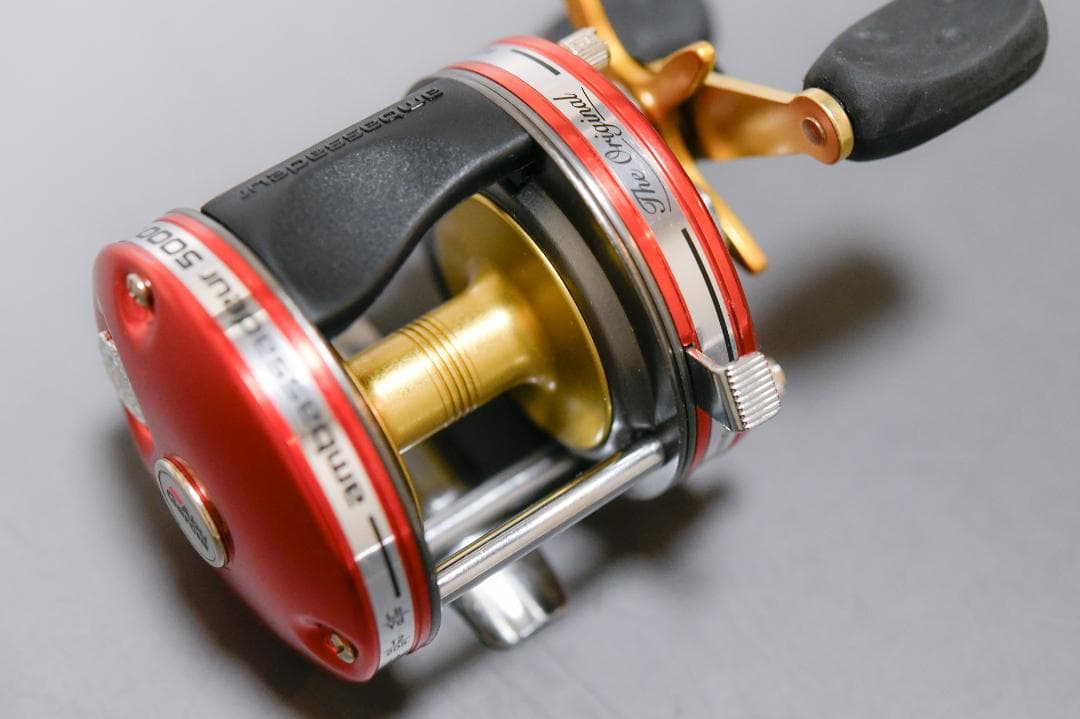 1点限り『未使用』【アブ アンバサダー 5000】レッド ゴールドパーツ