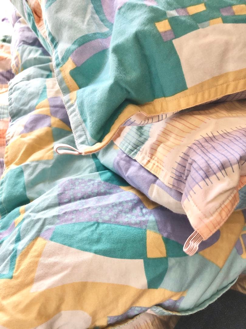 掛け布団　東洋羽毛　ダブル　カバー付き