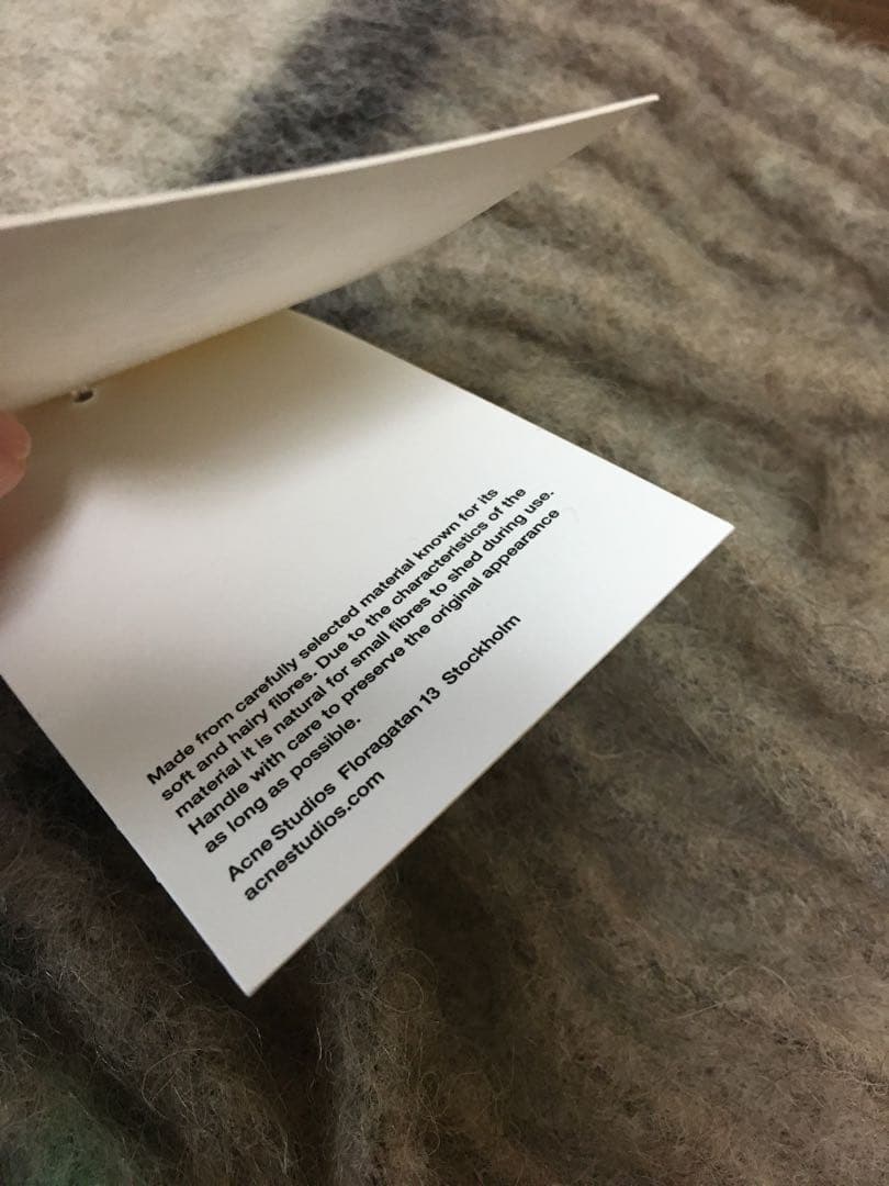 acne studios アグネ　マフラー