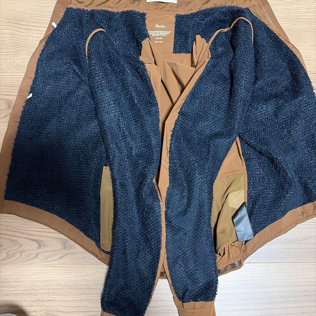 ラファ rapha インサレーテッドジャケット　ダークブラウンメンズM 修復あり