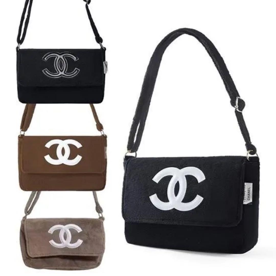 m*n様 CHANEL シャネル ミニバッグ ポーチ コーヒーブラウン×ホワイト