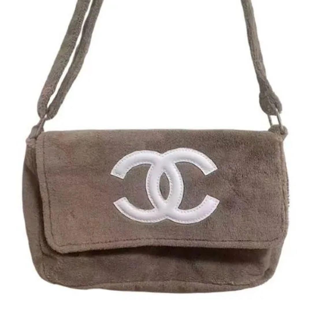 m*n様 CHANEL シャネル ミニバッグ ポーチ コーヒーブラウン×ホワイト