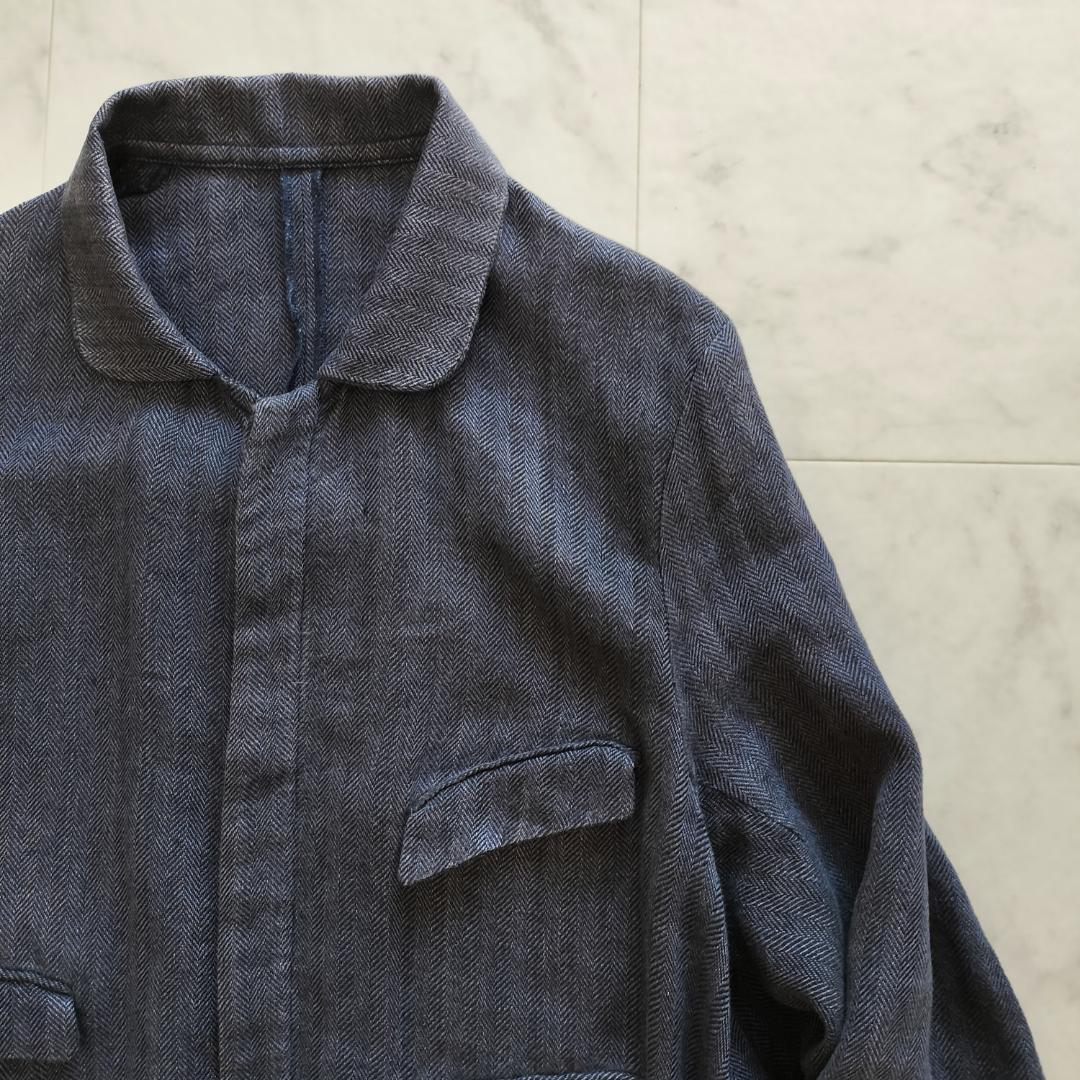 アナトミカ フランス製 リネンヘリンボーンダスターコート アルチュール 3 L