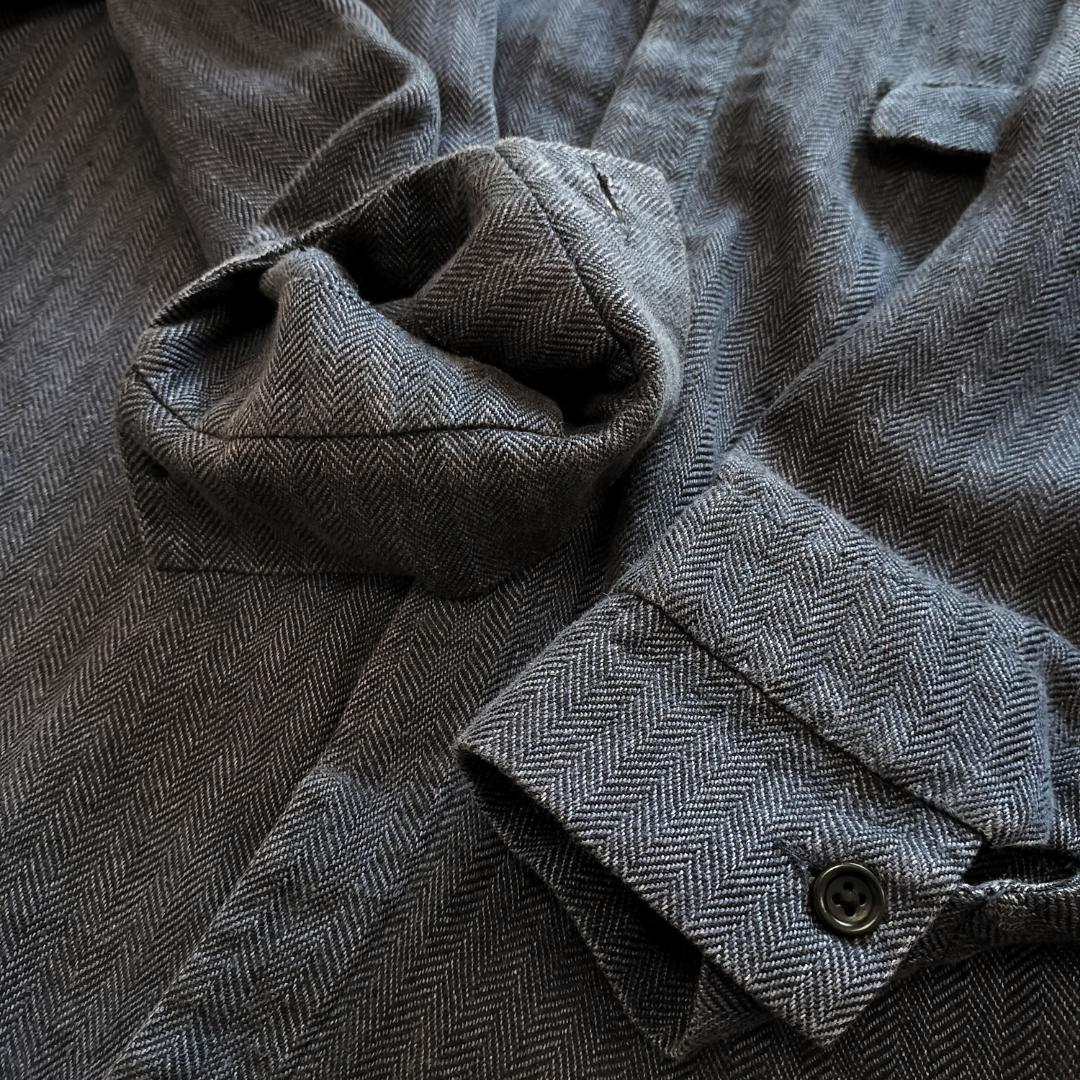 アナトミカ フランス製 リネンヘリンボーンダスターコート アルチュール 3 L