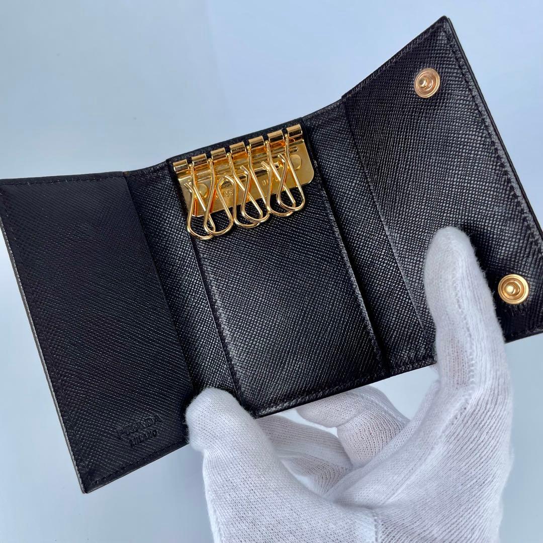 プラダ/PRADA 6P 1M0222 ナイロン キーケース　 Gカード