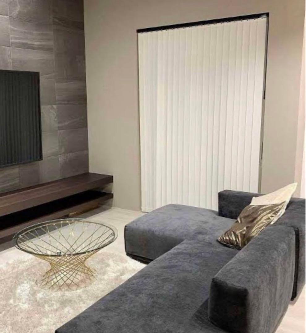 フランフラン　マーリアコーヒーテーブル　ガラス