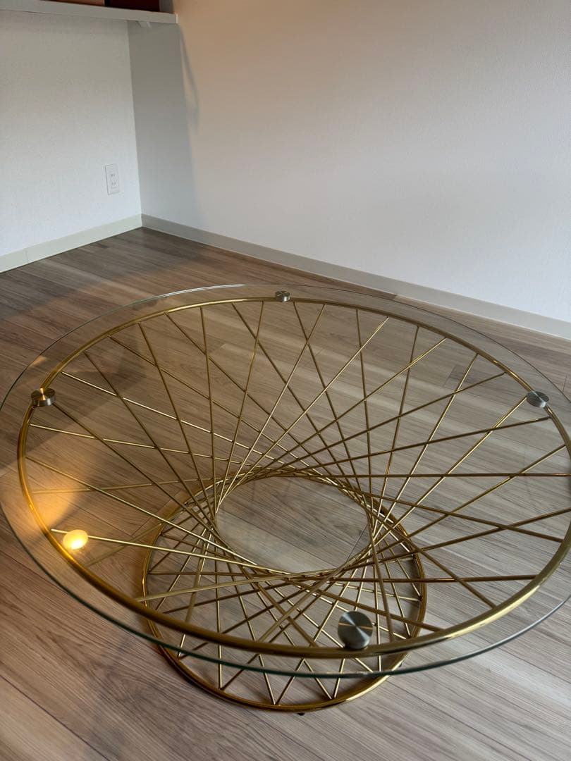 フランフラン　マーリアコーヒーテーブル　ガラス