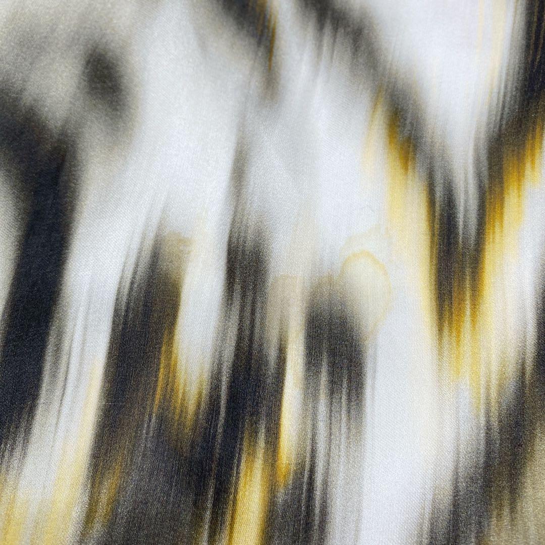 FENDI フェンディ　シフォン　ヒョウ柄　動物柄ストール シルク100%