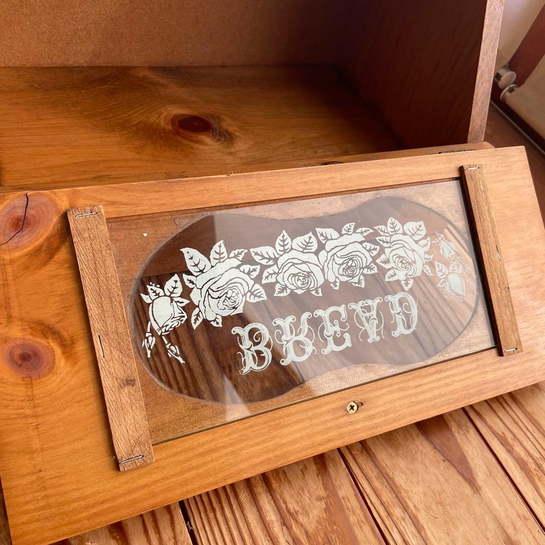 イマン imane レア 木製 ブレッドケース カントリー　アンティーク