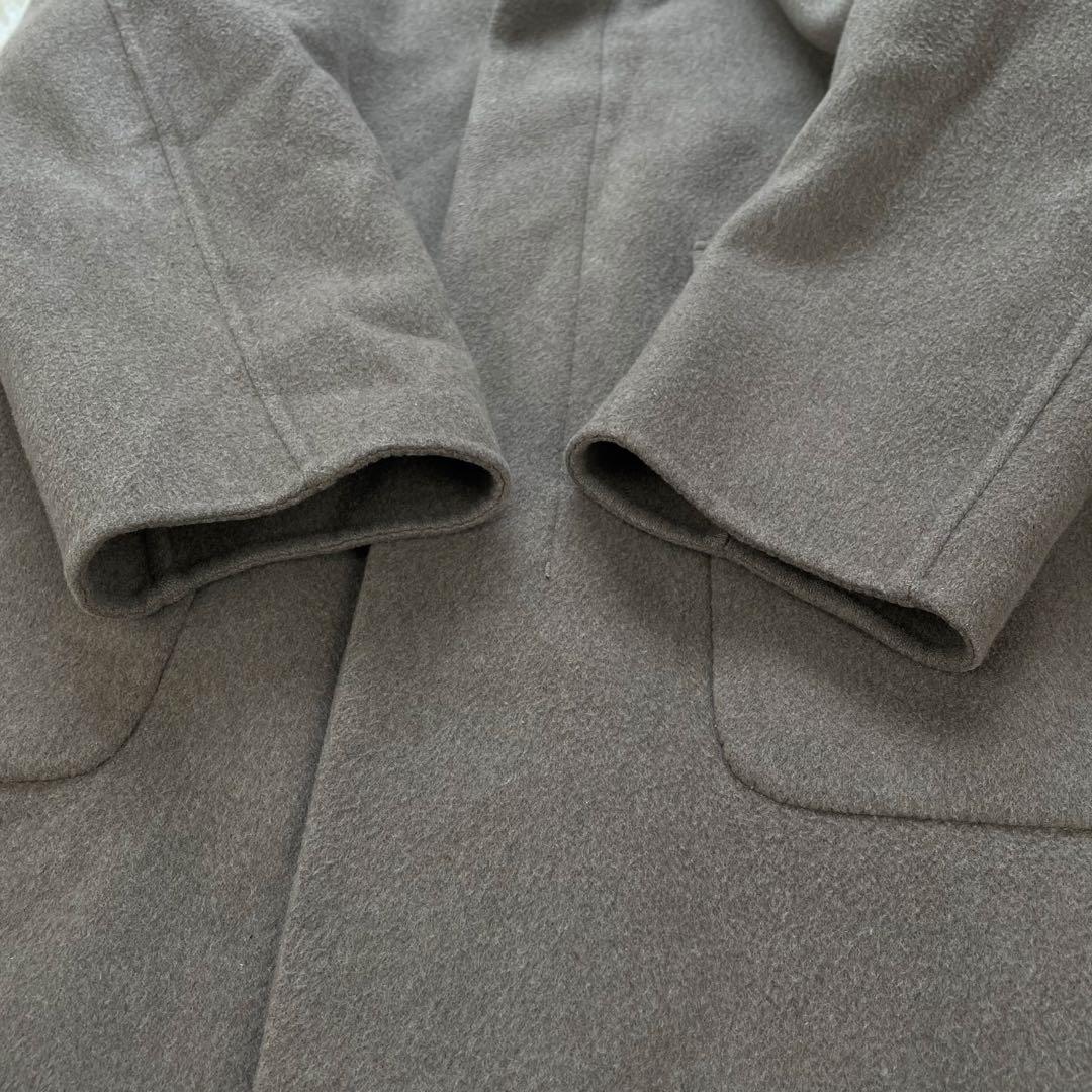 Theory カシミヤ 手縫い仕立て フーテッドコート ダブルフェイス メンズ