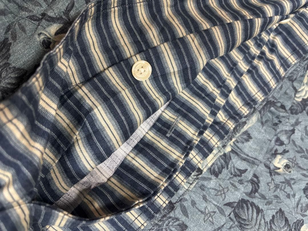 Ralph Lauren 花柄ストライプ掛け布団カバー　ダブル