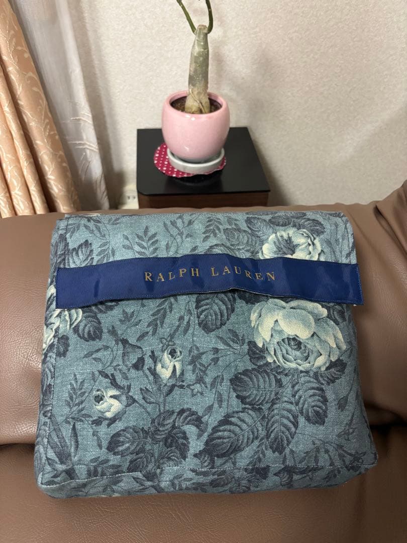 Ralph Lauren 花柄ストライプ掛け布団カバー　ダブル