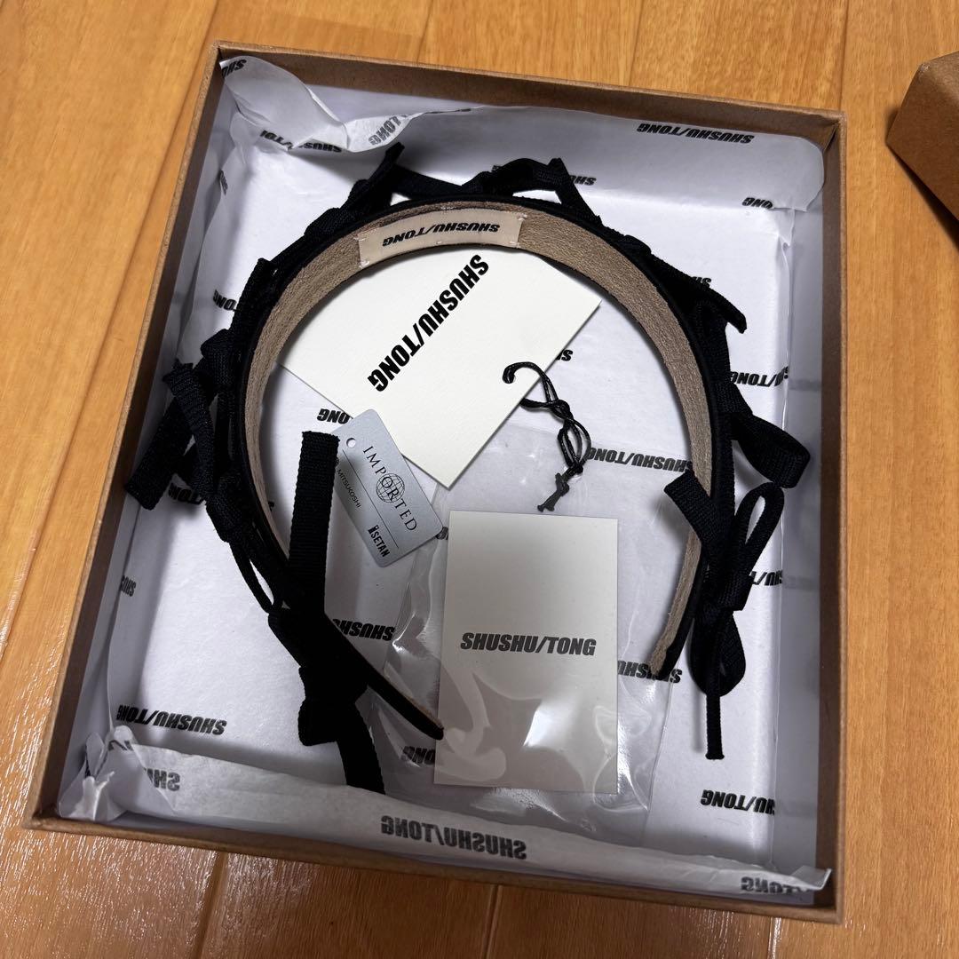 SHUSHUTONG ヘアカチューシャ 黒