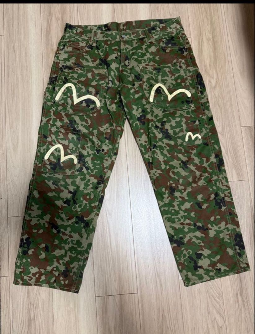 NEW EIDISU GENES 迷彩 ワークパンツ 34x35