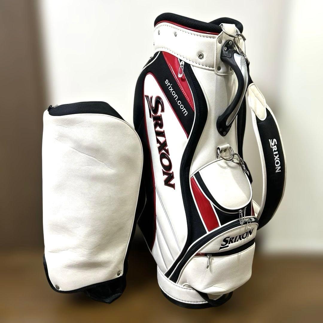 スリクソン　9.5型キャディバッグ　ホワイト系色