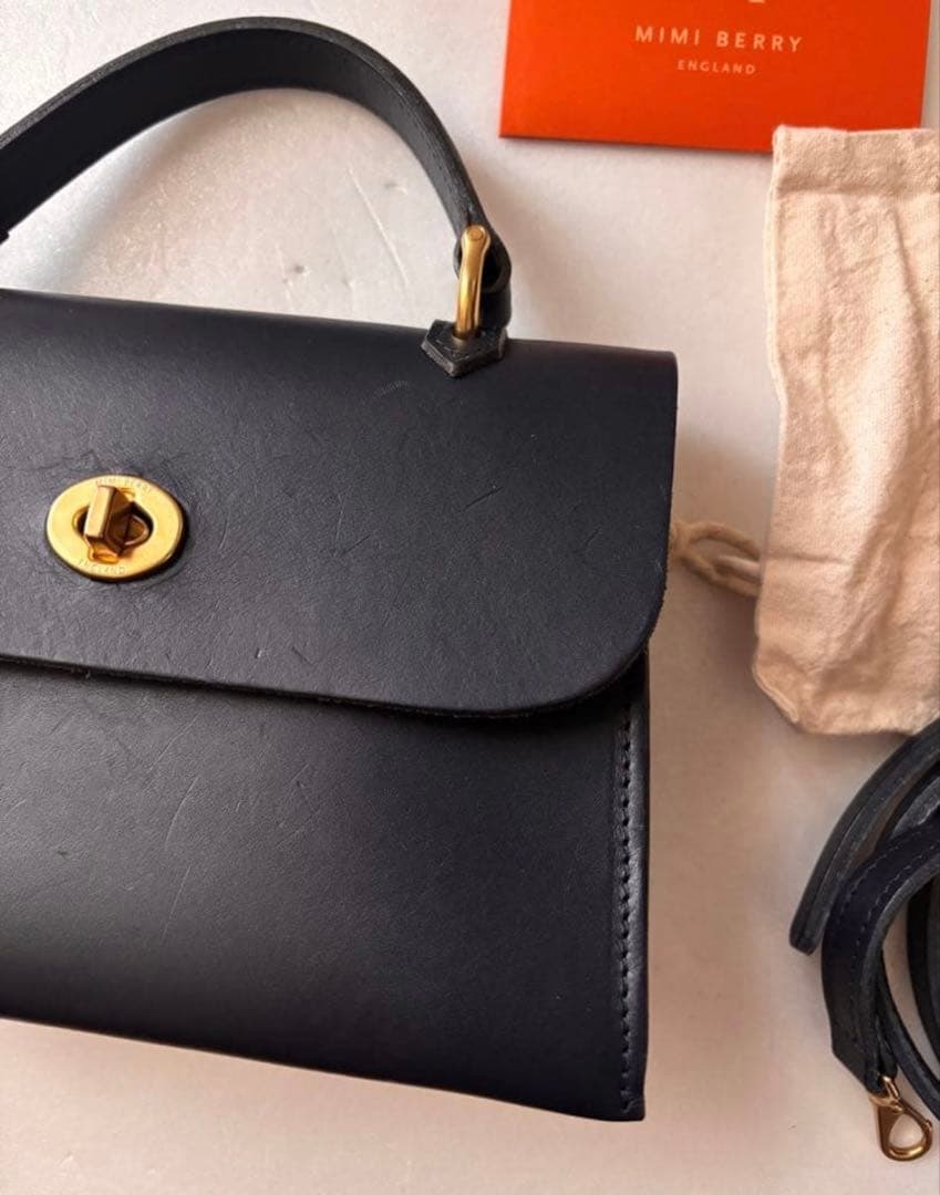 ミミベリー　MIMI BERRY 2wayショルダーバッグJUDE ターンロック