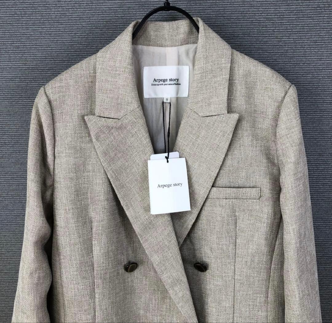 新品タグ付 Arpege story W釦テーラードジャケット 1