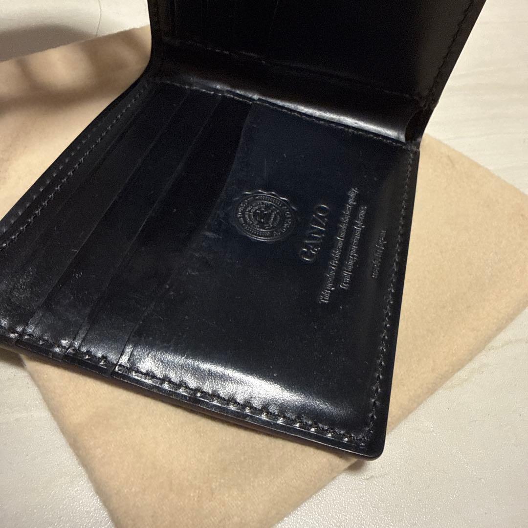 GANZO シェルコードバン2 純札入れブラック