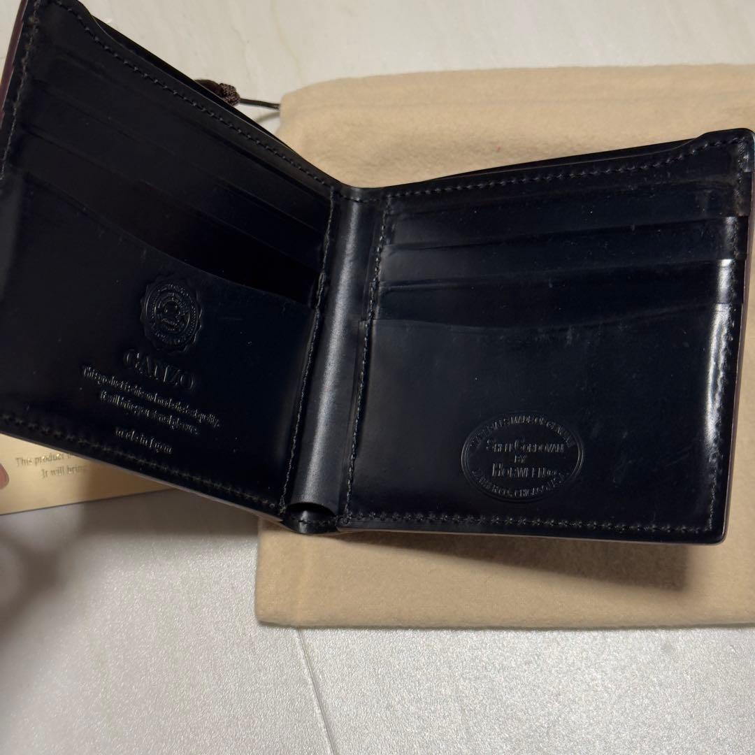 GANZO シェルコードバン2 純札入れブラック